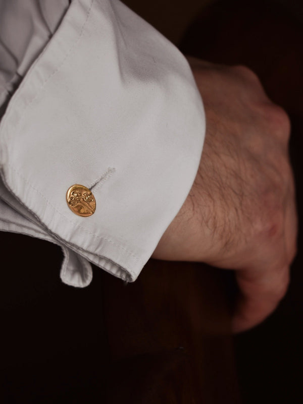 Medal T-Bar Cufflinks - Flower & Fable
