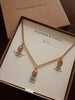 TRIPLE CHARM BELCHER NECKLACE - Flower & Fable