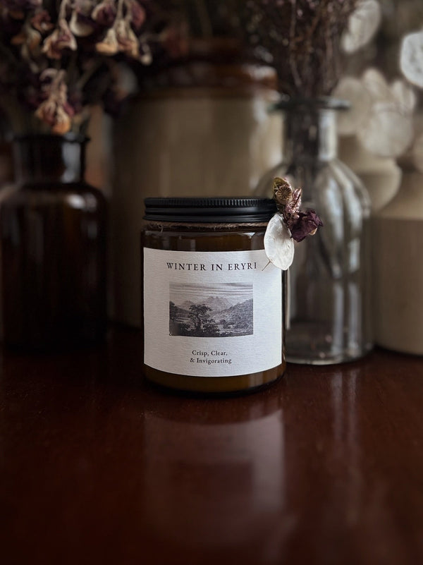 WINTER IN ERYRI CANDLE ~ Crisp, Clear & Invigorating - Flower & Fable